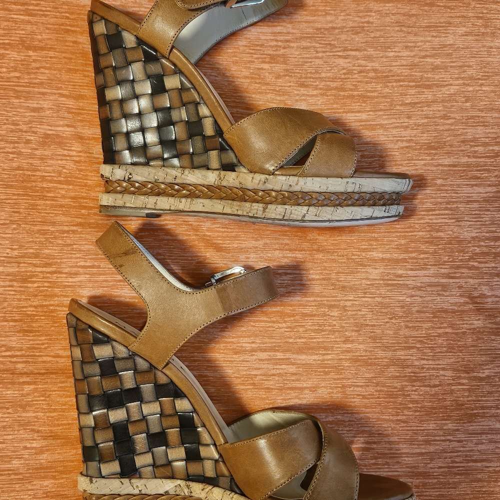 Marvin K Wedges Platform Sandals -Size 7.5 (7-1/2)